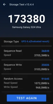 antutu storage s24ultra