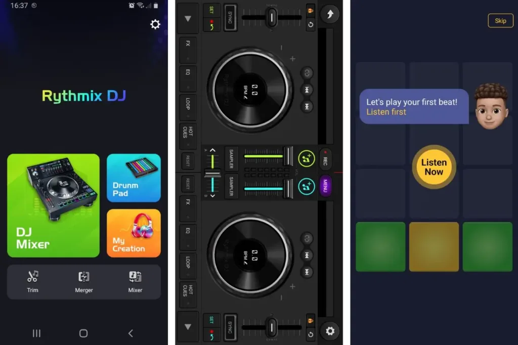 dj mixer screenshot