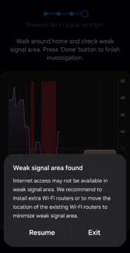 Diagnostika 6 GHz, výsledek