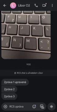 RCS, upravená zpráva u příjemce