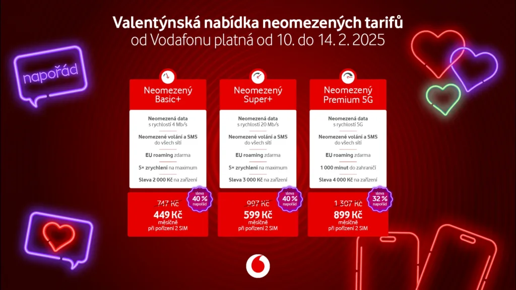 valentynska nabidka vodafone