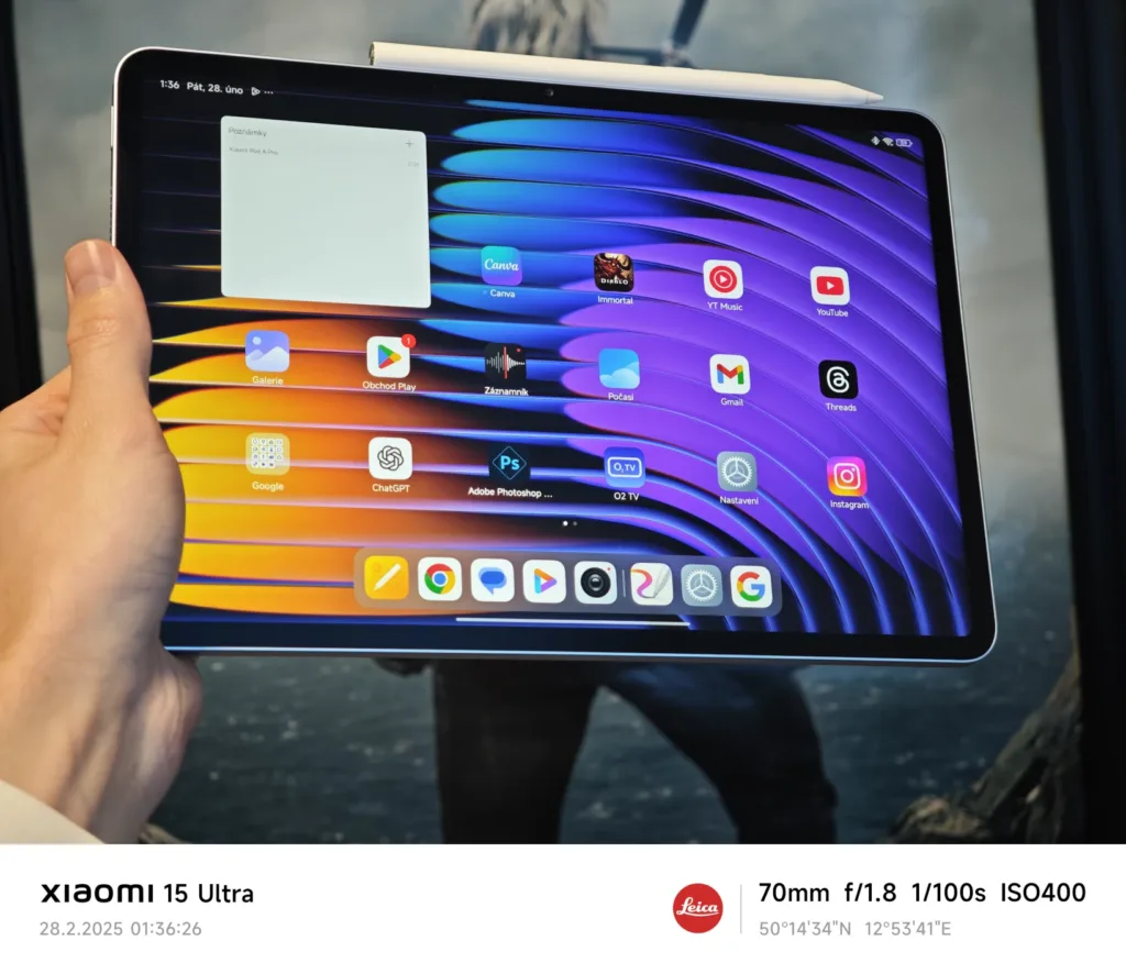 Xiaomi Pad 7 Pro displej