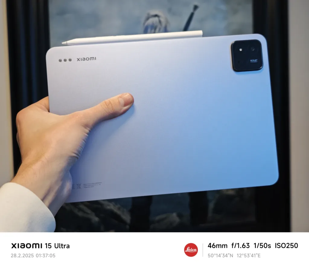 Xiaomi Pad 7 Pro zadní strana