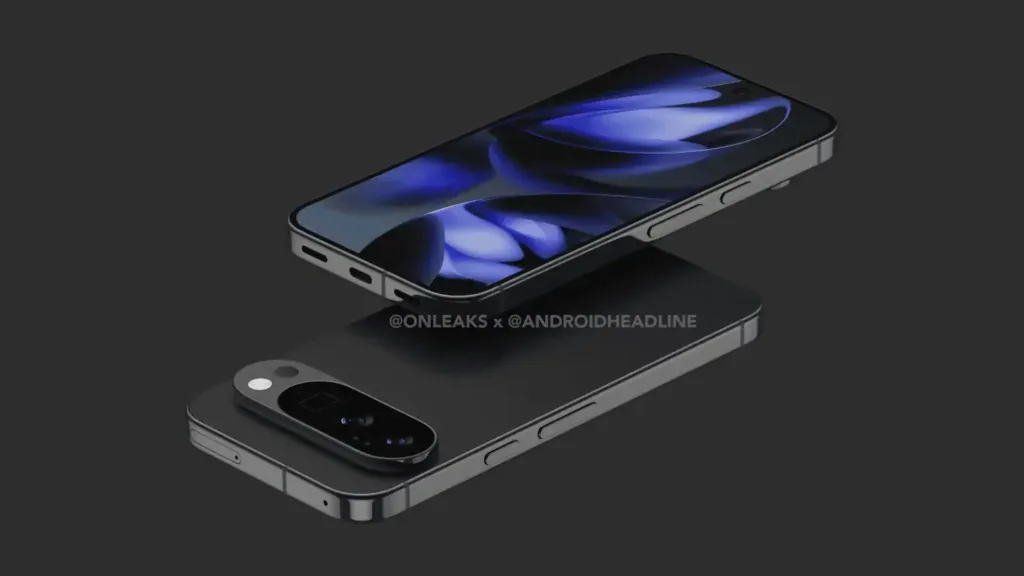 google pixel 10 pro render onleaks pohled shora