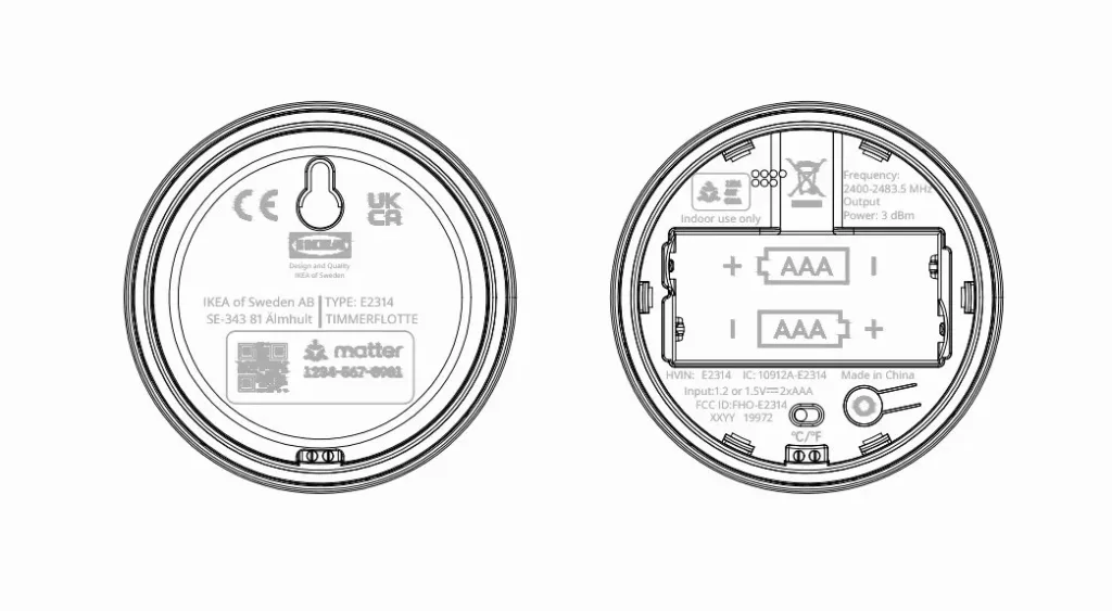 ikea timmerflotte senzor teploty a vlhkosti nahled z certifikace fcc