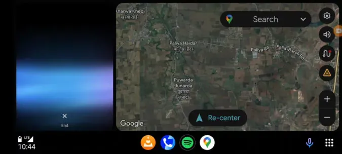 Google Gemini interface in Android Auto