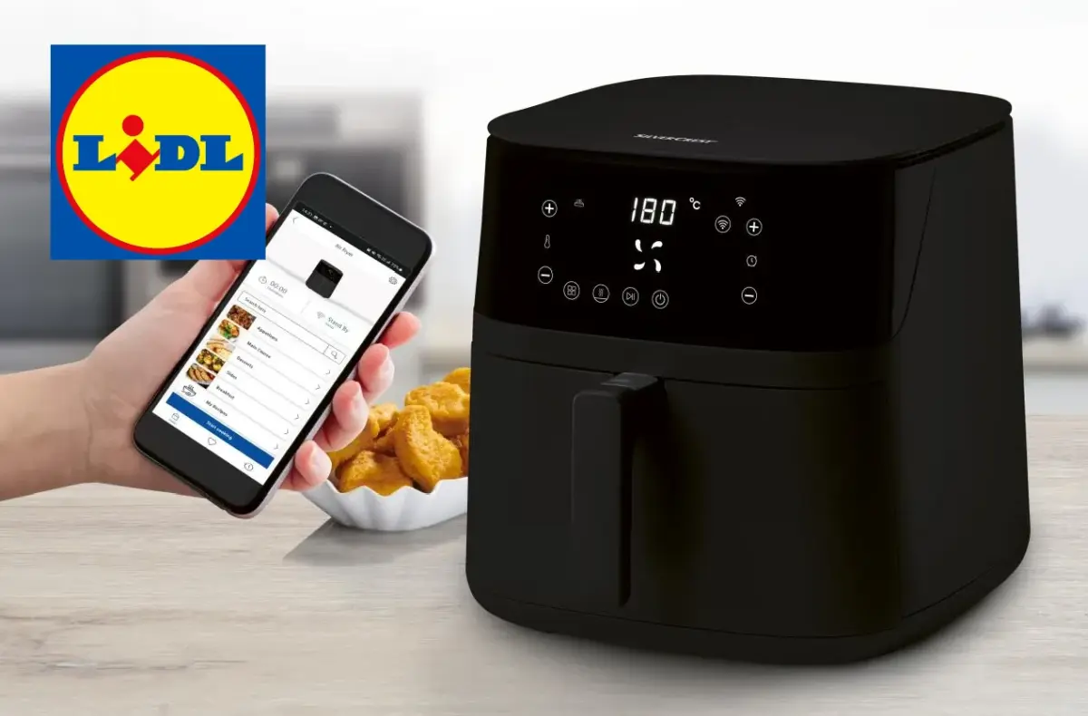 LIDL horkovzdušná fritéza Wi-Fi sleva