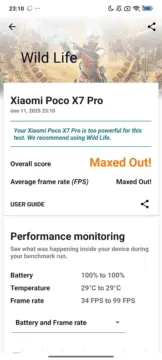 POCO X7 Pro 3DMark Wild Life