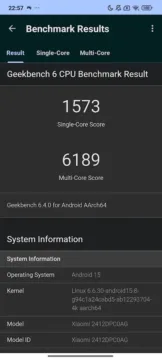 POCO X7 Pro Geekbench