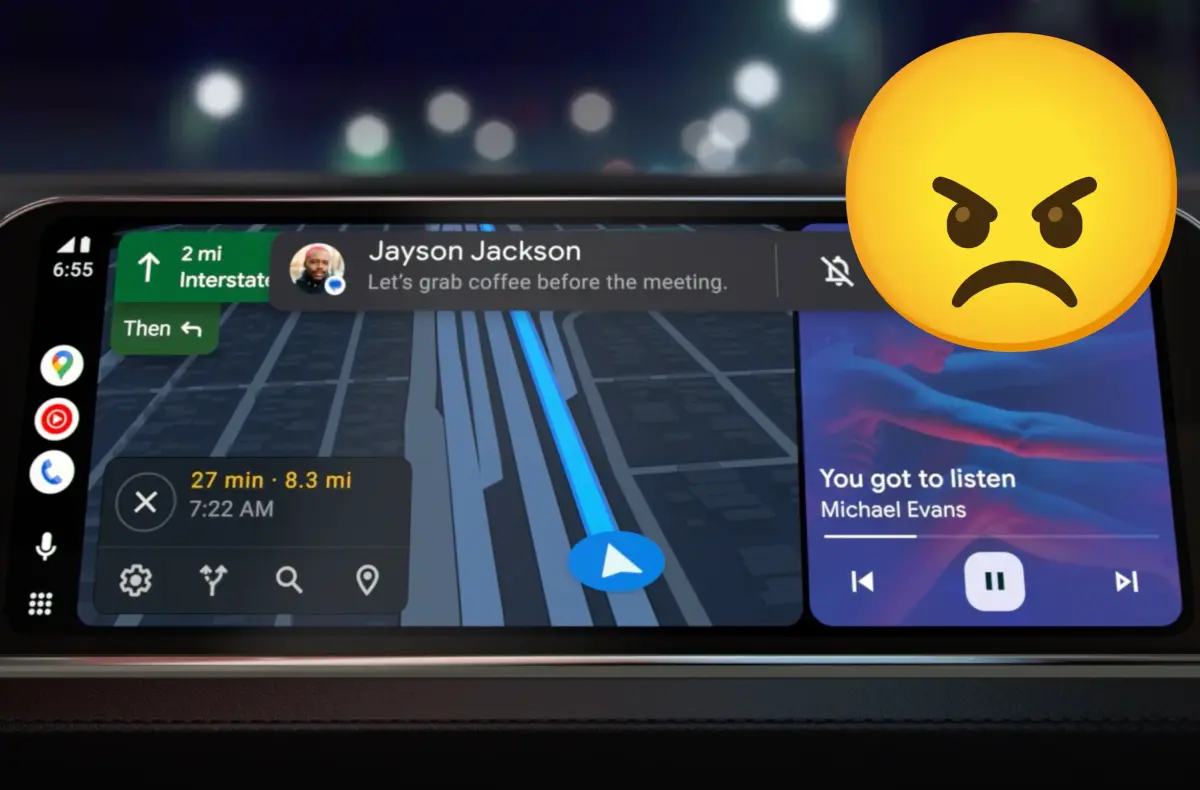 android auto moderni rozhrani a zamracene emoji