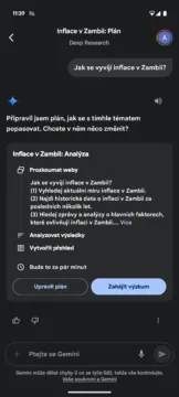 google gemini aplikace deep research v praxi zdarma 1