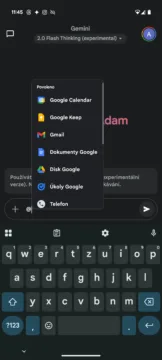 google gemini aplikace flash thinking experimental aplikace