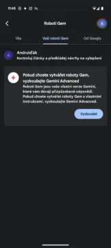 google gemini roboti gem aplikace bezplatna verze 2