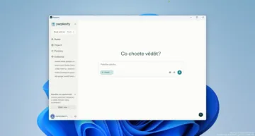 perplexity aplikace pro windows rozhrani