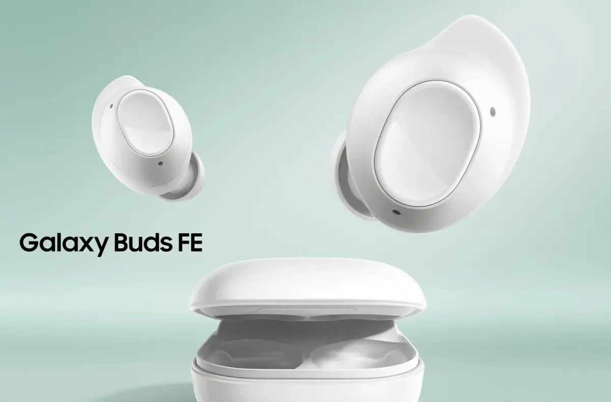 samsung galaxy buds fe sluchatka krabicka bila