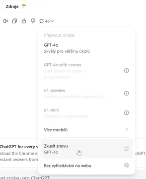 ChatGPT, zkusit znovu