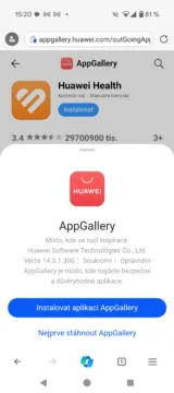 huawei d2 instalace appgallery