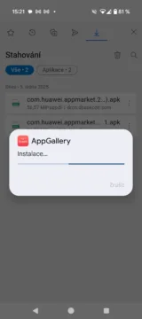 huawei d2 instalace appgallery do telefonu