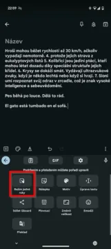 Gboard režim jedné ruky