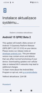 Instalace beta Androidu