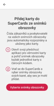 SuperCards, výzva k importu