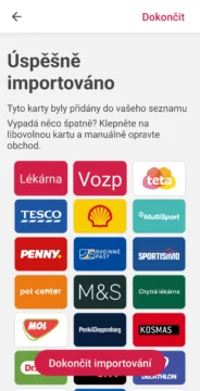 SuperCards, úspěšný import